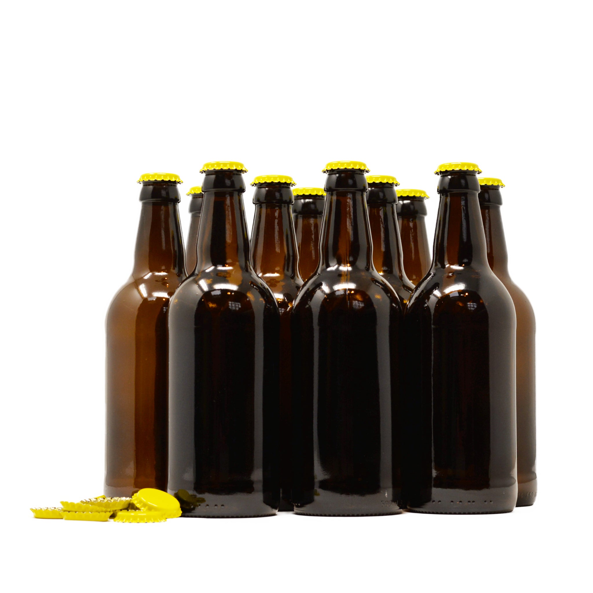 Yellow Beer Bottle Caps