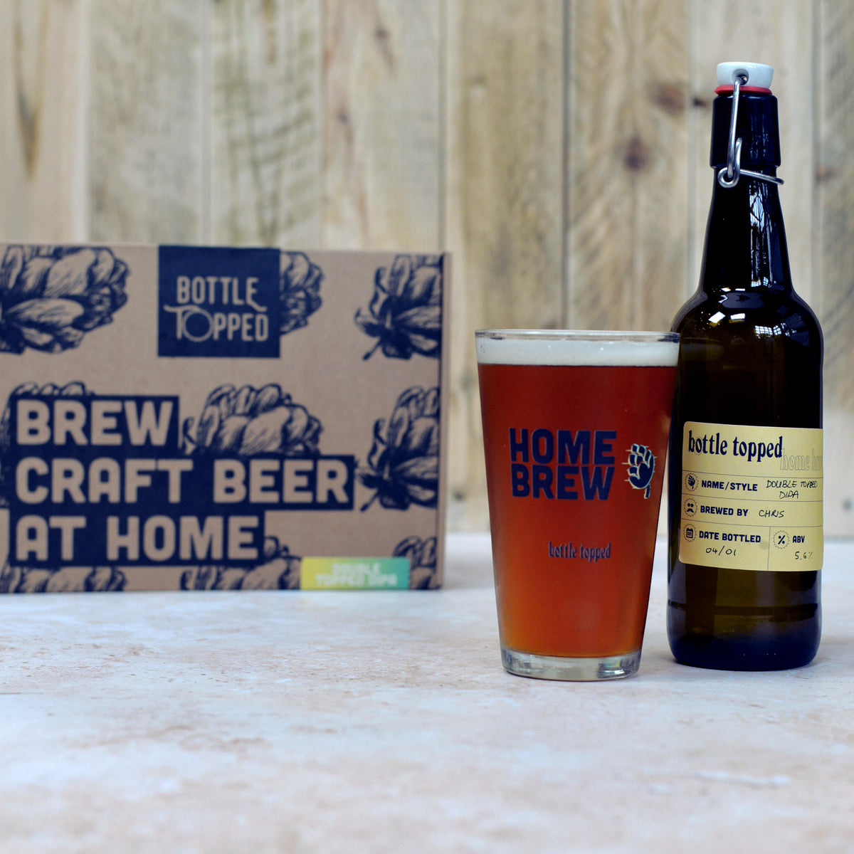 Double Topped DIPA Home Brew Ingredient Kit AllGrain 5L Beer Making