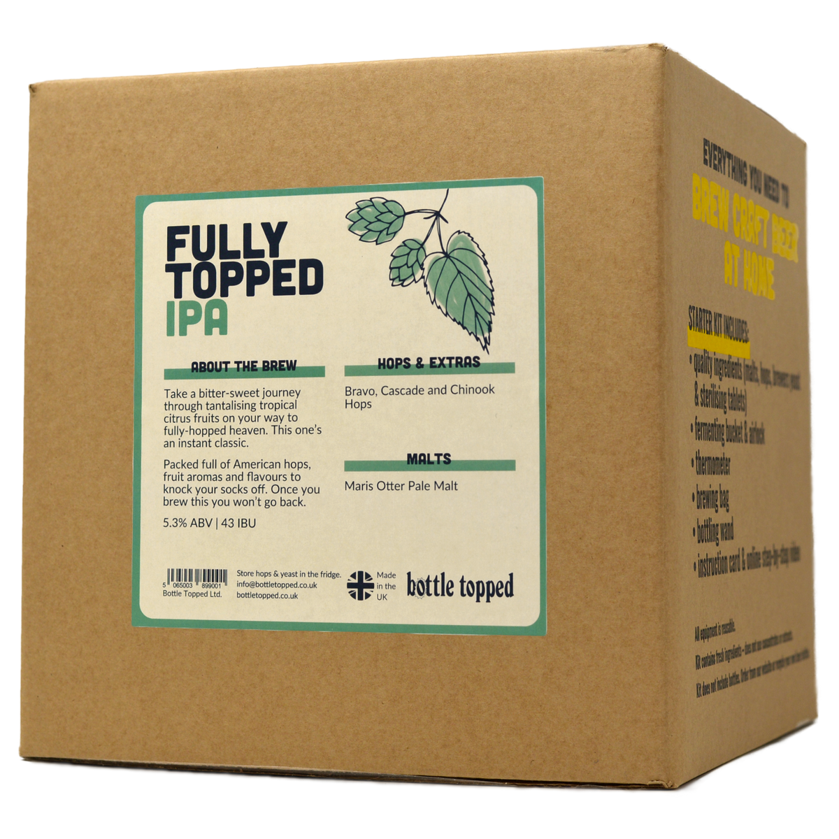 Craft Beer Home Brew Starter Kit AllGrain, 9Pint Beer Making Kit