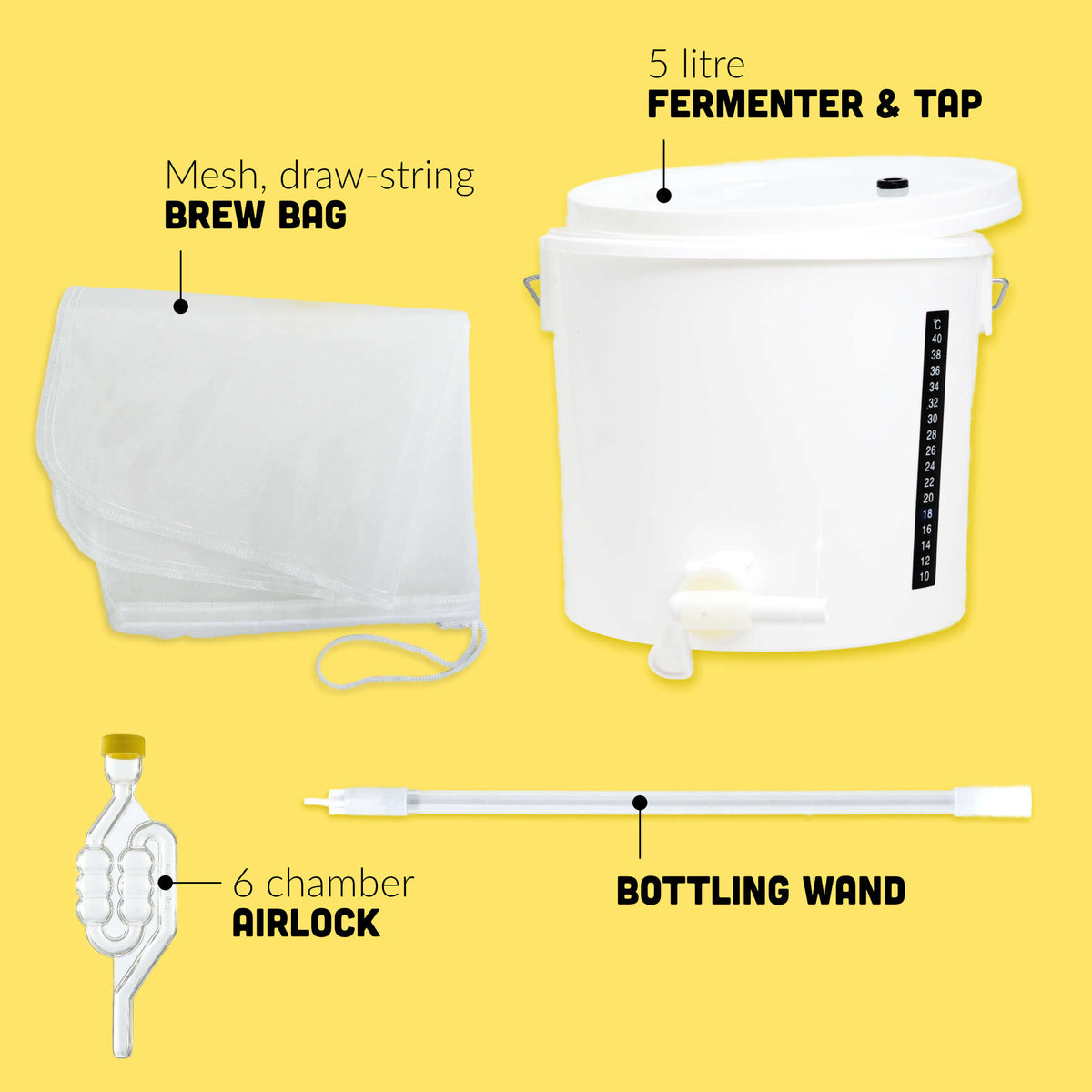 Fully Topped IPA Home Brew Starter Kit – All-Grain 5L Beer Making Kit ...