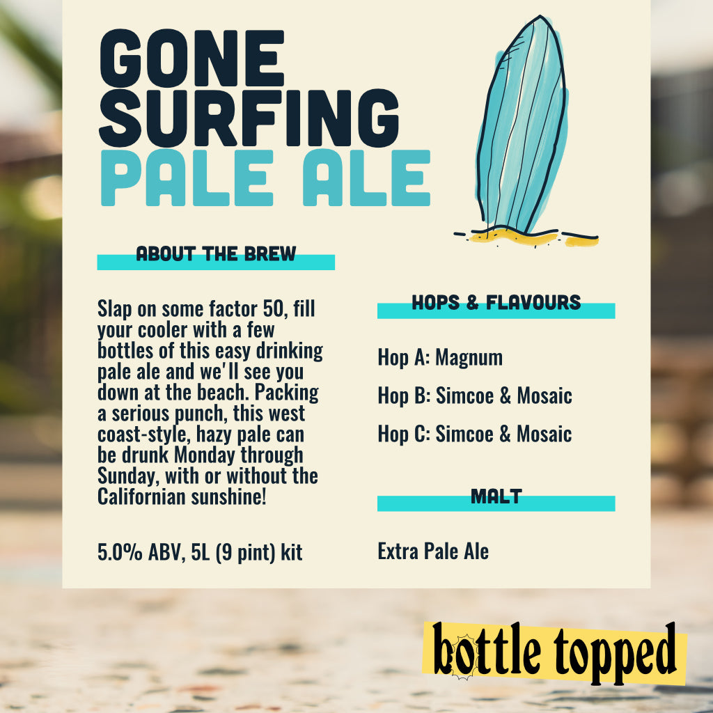 Gone Surfing Pale Ale Ingredient Kit